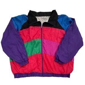 Laura Katherine Vintage 90s Windbreaker Jacket Womens 22W Plus Size W528